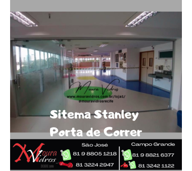 PORTA DE VORRER MÃO AMIGA STANLEY 4 FOLHAS